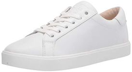 Sam Edelman Womens Ethyl Lace Up Sneaker, Bright White, 8