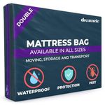 Dreamzie Double Mattress Cover for Moving, Mattress Storage Bag, Opaque Plastic, Tear Resistant, with Zip - Double