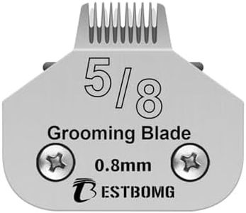 BESTBOMG Dog Grooming Replacement Blade Compatible with Andis/Wahl/Oster Dog Clippers (5/8N Toe Blade)