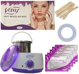 Wax Warmer, Hair Removal Waxing Kit, Electric Pot Heater Melts with Accessories. Painless Rapid Waxing of Face, Body, Bikini Area, Total Home Waxing Solutions for Men &Women by Vaxy