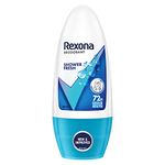 Rexona Shower Fresh Underarm Roll On Deodorant For Women, Antiperspirant, Removes Odour, Keeps Skin Fresh & Clean, Alcohol Free, Skin Friendly, 50 Ml