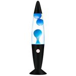 Vanful Blue 16 Inches Magma Liquid Motion Lamp with Black Base, Glitter Lamps for Adults and Kids Charged by Cord Night Light Cool Room Christmas Thanksgiving Day Decor for Kids Teen Girls Boys