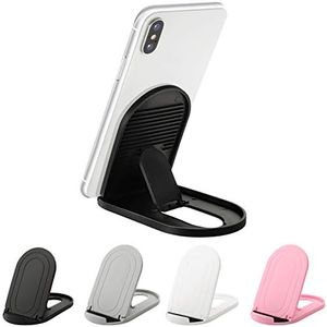 Cell Phone Stand 4Pack, Ama Forest Portable Foldable Desktop Cell Phone Holder Adjustable Universal Multi-Angle Cradle for Tablet iPad Mini iPhone X/8/7 Plus/7/6s/6 Samsung Galaxy, Black, White, Pink