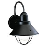 Kichler Lighting 9022BK Seaside Outdoor Sconce, Black