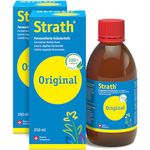 Strath Original Liquid Food Supplement - 61 Vital Nutrients, Vitamins, Minerals & Amino Acids, Swiss Made Natural Herbal Yeast, Daily Nutritional & Digestion Support Liquid multivitamins for Adults