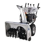 Hyundai 28-Inch 302cc Two-Stage Gas Powered Snow Blower with Electric Start & Power Steering, Blue, (HY0302)