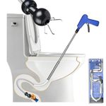 Aozzy toilet unblocker with Flexible Clamp&Double anti-scratch design,toilet auger for unblocking uk toilets Designed for Minor Clogs/Grab Small Angular Objects toilet snake Plumbing Tool for Home Use