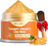 Turmeric and Vitamin C Clay Mask for Face Pore Clearing, Hydrating, Moisturizing Clay Mask, Face Mask Skin Care for All Skin Types, 150 g / 5.29 oz