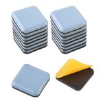 LICQIC Furniture Sliders for Carpet, 16 Pcs PTFE Teflon Appliance Sliders, Self-Adhesive Furniture Glides for Heavy Items (Square, 30 x 30 mm)