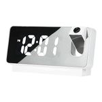 Anaant Mirror Display with Digital LCD Projector Snooze Function Alarm Clock Wall Projection