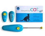 CAT SCHOOL Clicker Training Kit for Cats – Clicker Training Tools with Fun and Easy Step-by-Step Lessons. Teach Your Cat to Fist Bump!