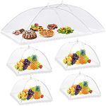 6Packs Food Covers for Outside Mesh, 2 Extra Large 40"X24" & 2 Large 17"X17" & 2 Middle 14"X14", Food Tents/Food Covers for Outdoors, Pop-Up Outdoor Food Covers Food Net Picnic Accessories