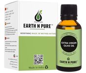 Earth N Pure Extra Virgin Olive Oil (Jaitun Oil) Cold Pressed, Natural, Therapeutic Grade 30 ml