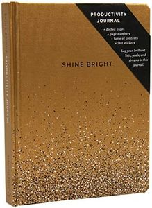 Chronicle Books Shine Bright Productivity Journal, Gold