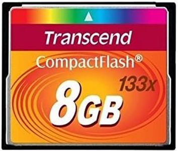 Transcend 8GB CompactFlash Memory Card 133x (TS8GCF133) Size: 8 GB, Model: TS8GCF133, Gadget & Electronics Store