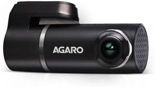 AGARO Alpha Car Dash Camera, Dashboard Recorder, 3MP, 140 Degree Wide Angle, F2.1 Aperture, Full HD, Voice Recorder, 128 GB Micro SD Card Support, Night Vision, G Sensor, Wifi, Loop Recording, DIY Set Up