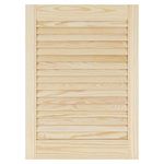 Louvre Door – Pine Wood – Vented Open – Ready to Paint Internal Louvre Cupboard Doors – Slatted Wardrobe Doors – Various Sizes (606mm (24") Height, 444mm (17.5") Width)