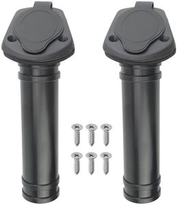 WMYCONGCONG 2 soportes de plástico para caña de pescar con cubierta de tapa para kayak, barco, canoa