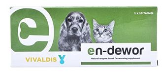 Pawsitively Pet Care Vivaldis En-dewor Deworming Tablets for Dog and Cats - Pack of 2 (Total 20 Tabs)