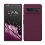 kwmobile Case Compatible with Google Pixel 7 Case - TPU Silicone Phone Cover with Soft Finish - Bordeaux Violet