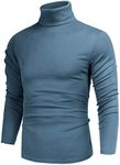 Poriff Men's Turtleneck Pullover Me