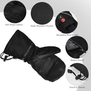 Rechargeable Heated Ski Mittens – Winter Thermal Gloves