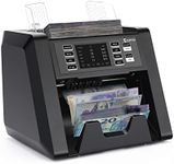 Cashtek N70 Money Counter Machine Mixed Denomination, Multi Currency Value Count, 2CIS/UV/MG/IR Counterfeit Detection, Serial Number Reading, Printer Enabled Cash Counter 2Yr Warranty
