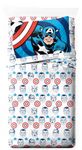 Jay Franco Marvel Comics Avengers Twin Size Sheet Set - Super Soft Kids 3 Piece Bedding Set Features Captain America, Falcon & Bucky Barnes - Microfiber Sheets Includes Reversible Pillow Cover