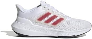 adidas Women's Performance Ultrabounce Running Shoes, White/Better Scarlet/Core Black, US 10.5