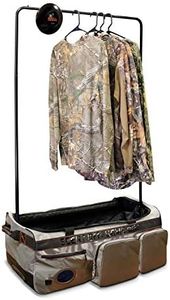 Scent Crusher Halo Series Covert Closet - Roller Bag Converts to Portable Closet, includes The Halo Battery-Operated Generator to Remove Odors on Hunting Gear and Equipment