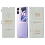 GADGET GEAR Oppo Find N2 Flip Clear Unbreakable Plastic Screen Protector Hydrogel Membrane Covers Front Back and Main Screen With Edge to Edge Coverage and Easy Installation