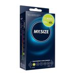 MY.SIZE Classic Condoms Size 2 I 49 mm Width I 10 Pieces Standard Pack I Premium Condoms Extra Thin I Condoms True to Touch Gossamer I Thin 0.07 mm Wall Thickness I Condoms Vegan I Condoms for Men