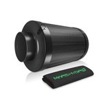 MARS HYDRO 4 Inch Air Carbon Filter Odor Control with Australian Virgin Charcoal, for Inline Duct Fan, Grow Tent, Hydroponics