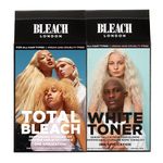 BLEACH LONDON Total Bleach Kit x BLEACH LONDON White Toner Kit, For Creating a Cool Blonde Base