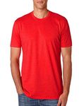 Next Level Mens Premium Fitted CVC Crew Tee (N6210) Red s