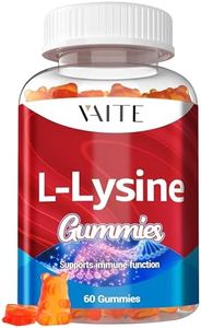 L-Lysine 1000mg Gummies - Supports Skin, Lip, Vegan, Gluten Free, 60 Chewable Lysine for Adults, Vitamins Tissue Health & Immune System, Amino Acid Vitamin Supplement & Complex Supplements, Non-GMO