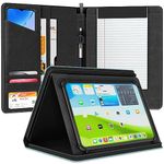 KHOMO Universal Padfolio Case - Portfolio Organizer for Tablet 8.5 up to 11 inch – Notebook Pad Holder Folder for iPad, Air, Pro & Others