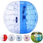 Aceshin Inflatable Bumper Ball 1.5M/5FT Diameter Bubble Soccer Ball, Inflatable Body Zorb Balls for Adults or Children (Half Blue)