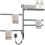 Swivel Heated Towel Rack, Wall Moun