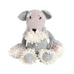 Wool Couture Henry The Schnauzer Dog Knitting Kit - Easy Level Craft Set - 50% Merino/50% Acrylic Beau Baby Yarn – Includes Needle, Stuffing, Pattern, and Gift Box