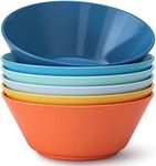 Homestockplus 50 Oz Large Cereal Bowls, Unbreakable Salad Bowl Set of 6, Sturdy and Stackable Serving Bowls, Microwave Dishwasher Safe Color Bowls Set for Oatmeal, Soup, Ramen, Salad, Snack -6 Colors