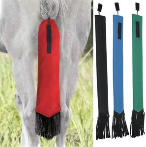 ArborGlow Horse Tail Bag Set of 4 – Waterproof, Breathable Horse Tail Protector with Fringe and Hook, 27.6in Length, Hook & Loop Closure, 4 Colors