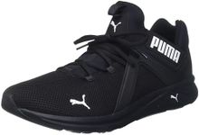 PUMA Men's Enzo 2 Sneaker, Black/White, 11.5 US