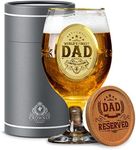 CROWNLY CRYSTAL® Gold Birthday Gifts for Dad Birthday Gifts Beer Glasses Daddy Birthday Gifts Dad Gifts from Daughter Dad Presents Gifts from Son