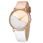 SHENGKE Classic Simplicity Women Watch Genuine Leather Strap Elegant Women Watches Ladies Wristwatch(White-Marble)