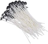 PRANSUNITA 100 pcs Pre Waxed Cotton Candle Making Wicks for Candle Making DIY, Party Supplies, Size 2.5 inch (6.35 cm)