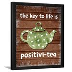 Chaka Chaundh - Kitchen Tea Wall Hanging Décor – Tea Quote Sign Boards Décor - Dining Quotes Sign Wall Plates Décor Items – Set of 4