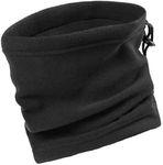 ASD Accessories Polar Fleece Neck Warmer Winter Snood Tube Thermal Fleece Motorbike Cycling Mask Unisex Black