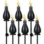 tewei 6 Pack Metal Citronella Torch