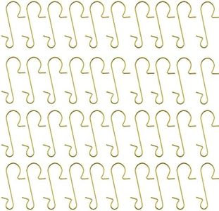 LINMOIJN 180Pcs Gold S-Shaped Hooks Stainless Steel Christmas Tree Hangers Hooks Christmas Ornament Hooks,for Christmas Stockings,Xmas Party Decor